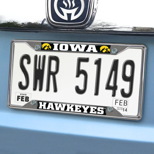 University of Iowa Hawkeyes  License Plate Frame - Team Auto Mats