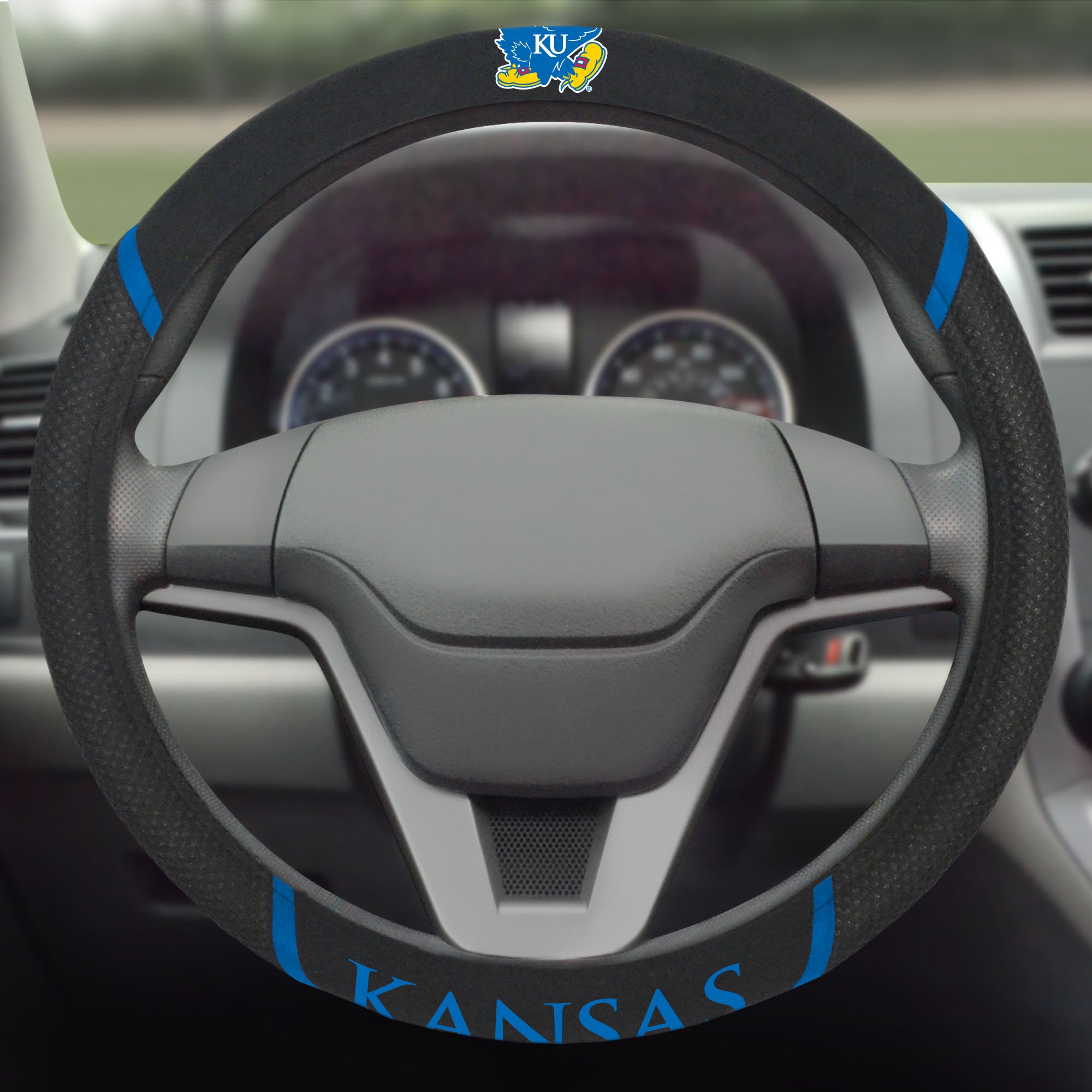 University of Kansas Steering Wheel Cover 15
