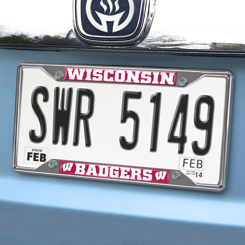 University of Wisconsin  License Plate Frame - Team Auto Mats