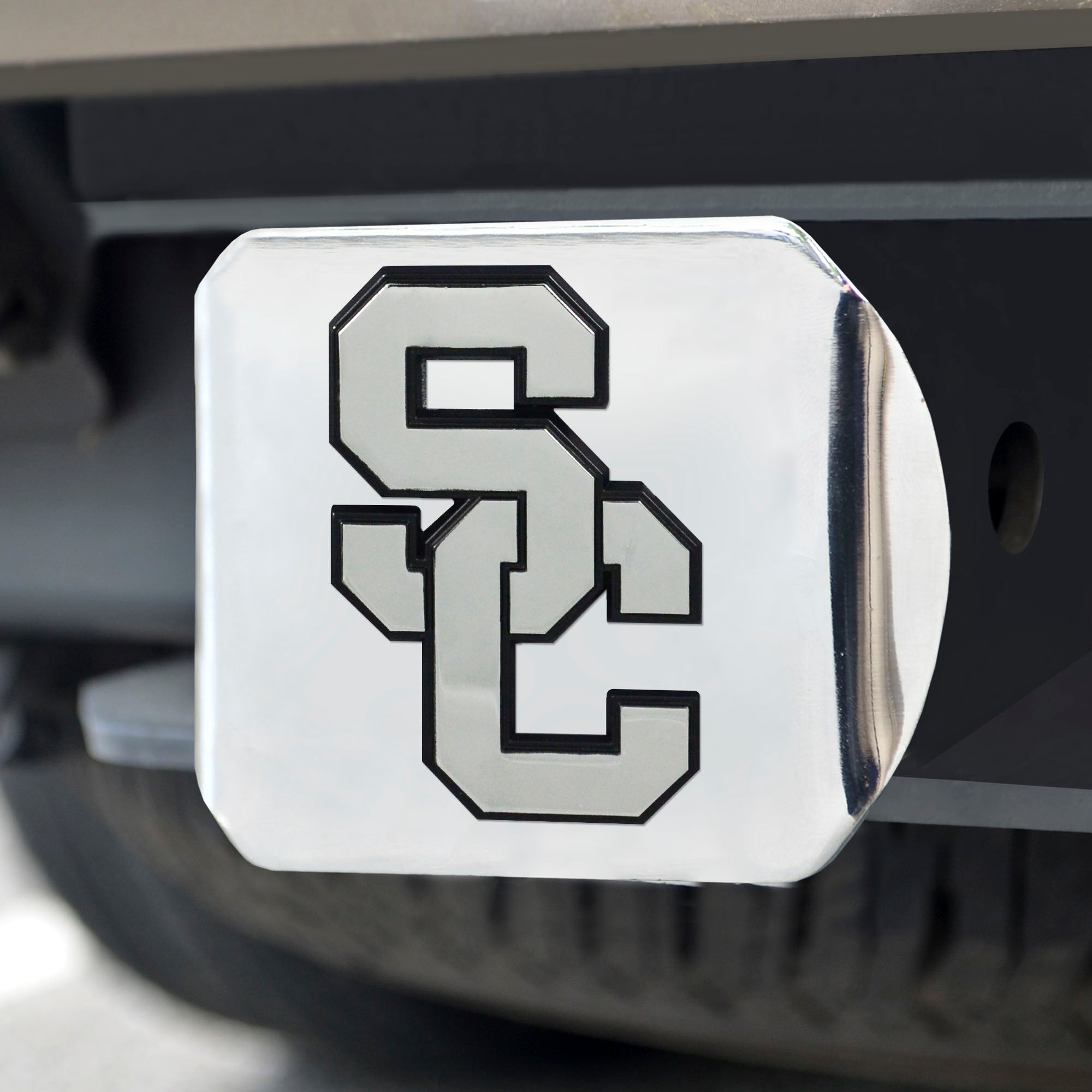 University of Southern California Chrome Hitch Cover - Chrome 3.4