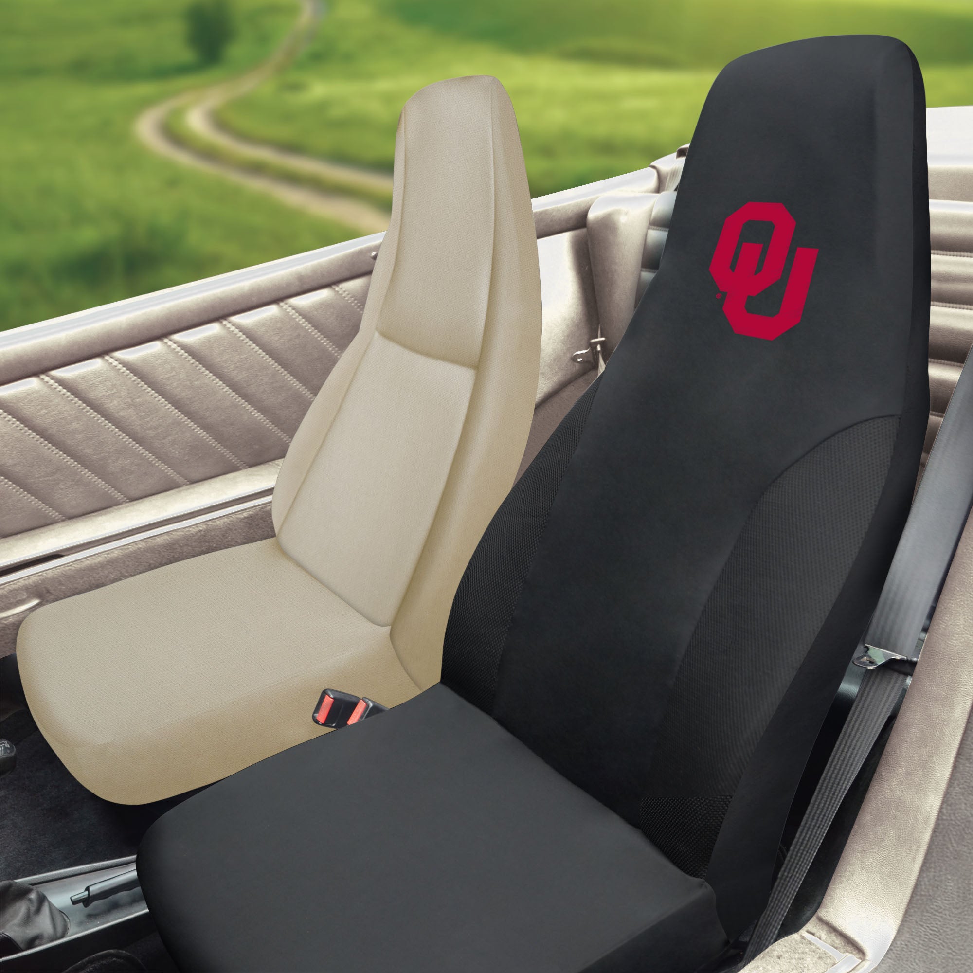 University of Oklahoma Set of 2 Car Seat Covers