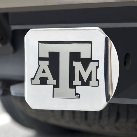Texas A&M Aggies Chrome Hitch Cover- Chrome 3.4