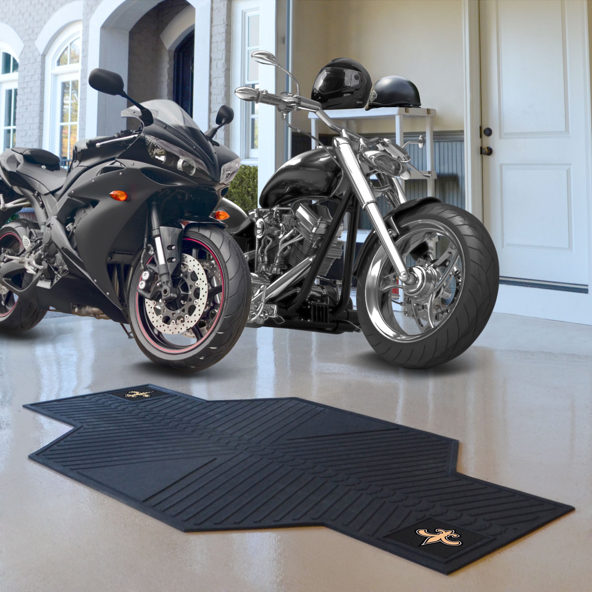 New Orleans Saints Motorcycle Mat