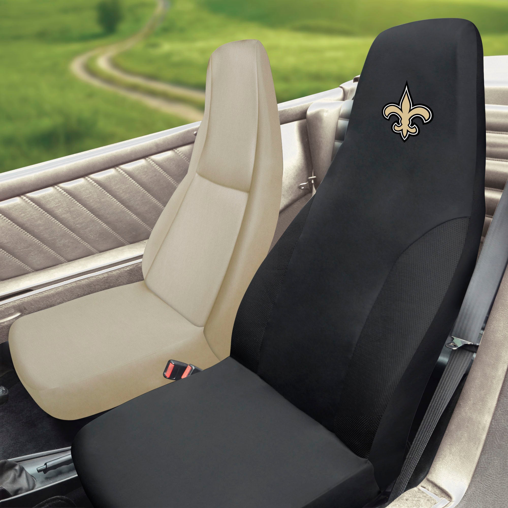 NFL - New Orleans Saints Set of 2 Car Seat Covers