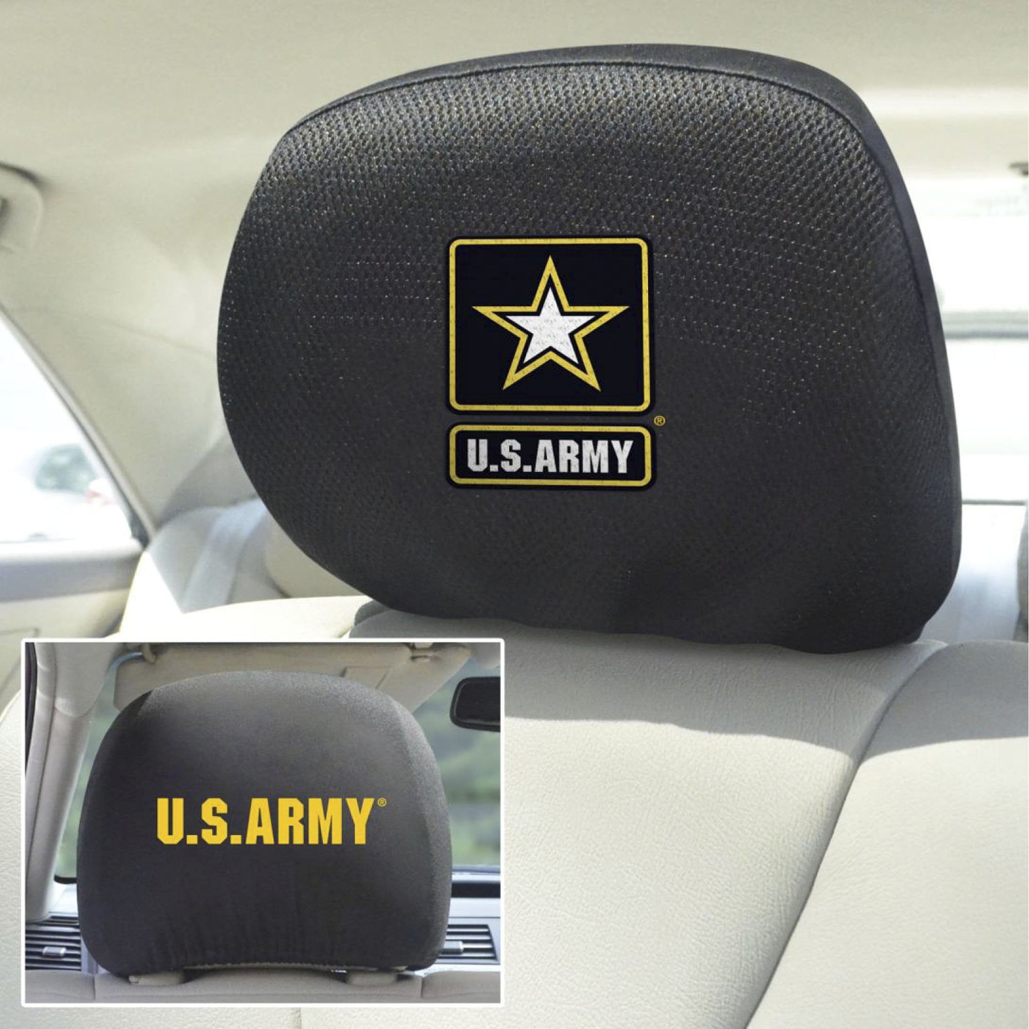 U.S. Army Set of 2 Headrest Covers