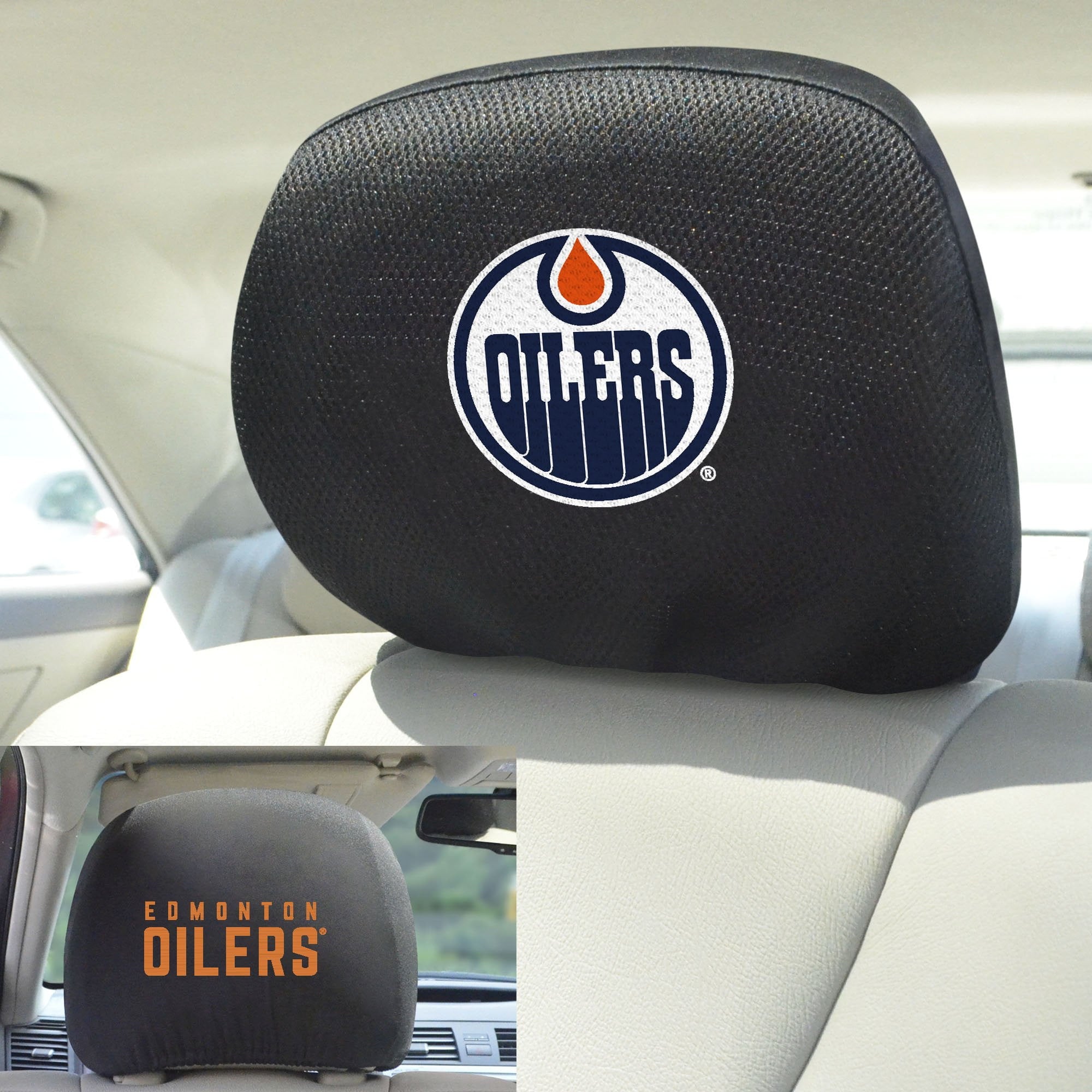 NHL - Edmonton Oilers Set of Set of 2 Headrest Covers