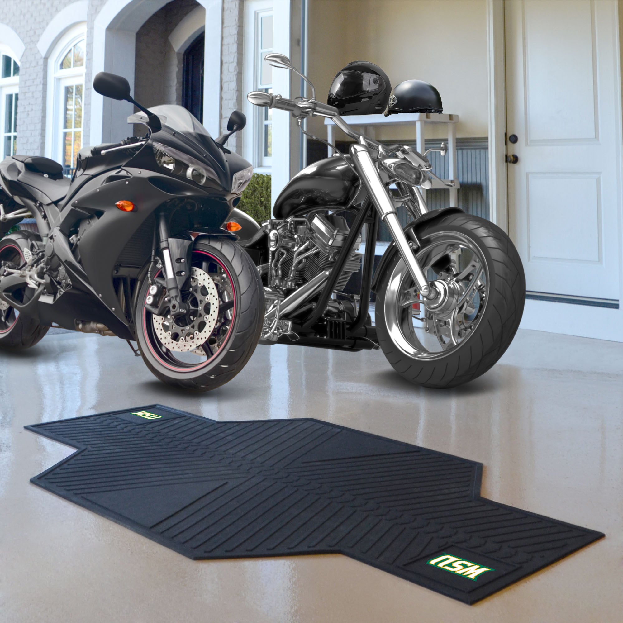 Wright State Raiders Motorcycle Mat