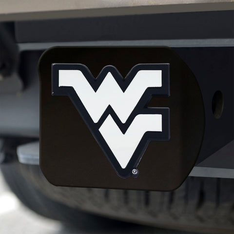 West Virginia Moutaineers Chrome Hitch Cover - Black 3.4