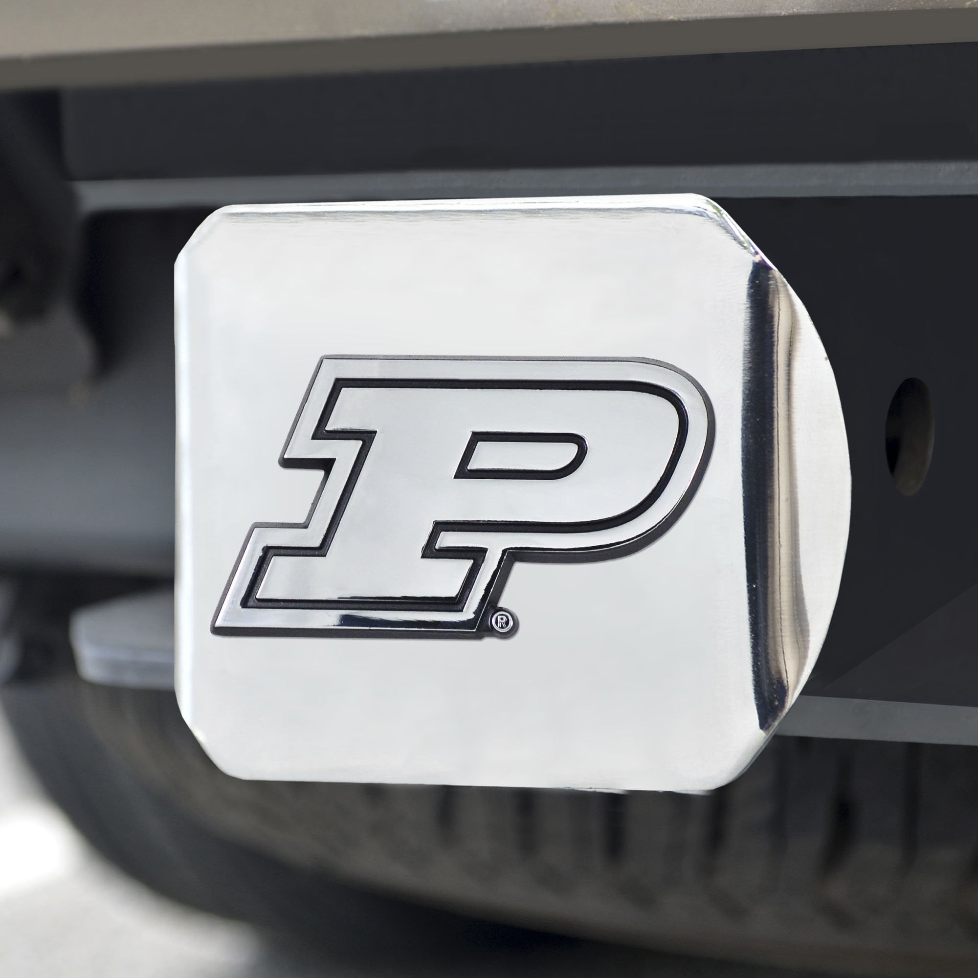 Purdue Boilermakers Chrome Hitch Cover 3.4