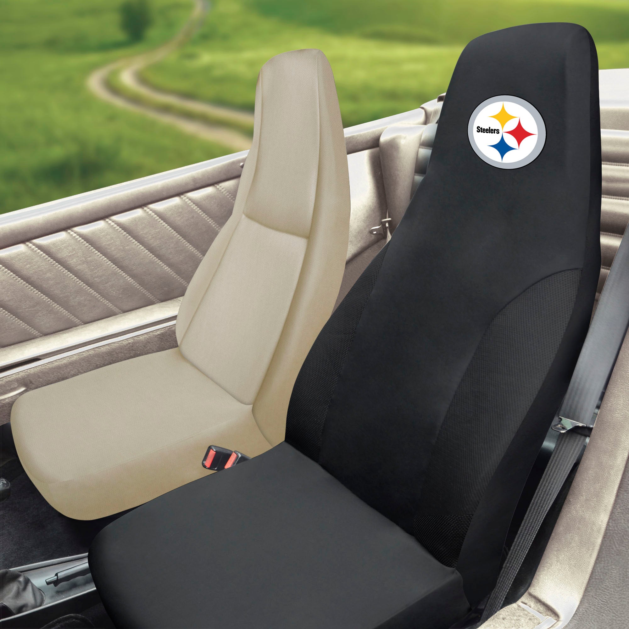 NFL - Pittsburgh Steelers Set of 2 Car Seat Covers