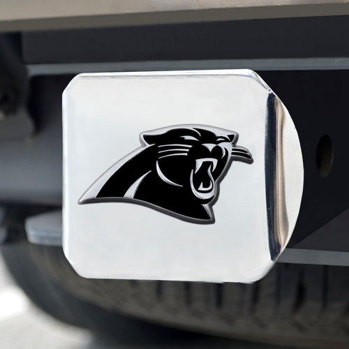 Carolina Panthers Chrome Hitch Cover 3.4