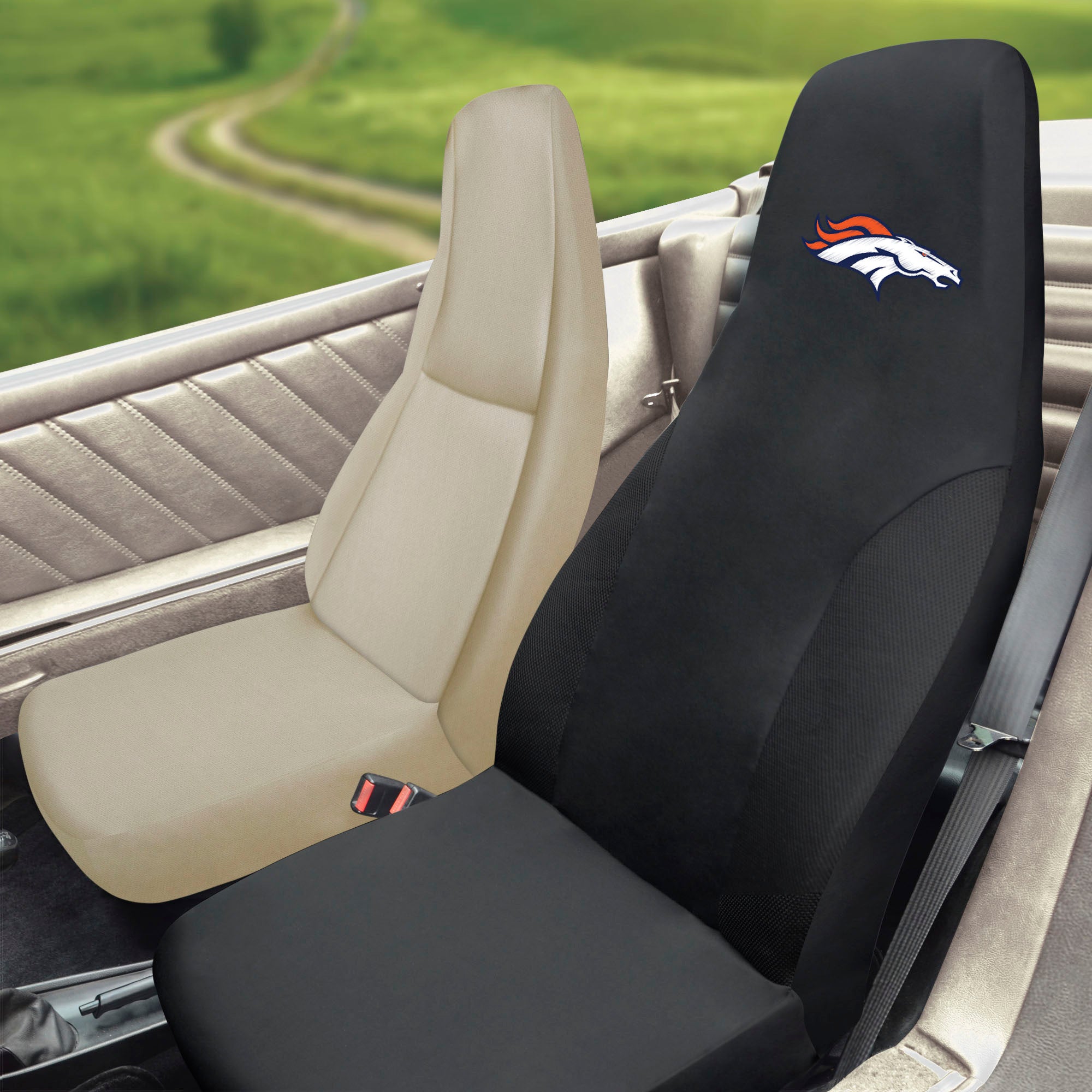 NFL - Denver Broncos Set of 2 Car Seat Covers