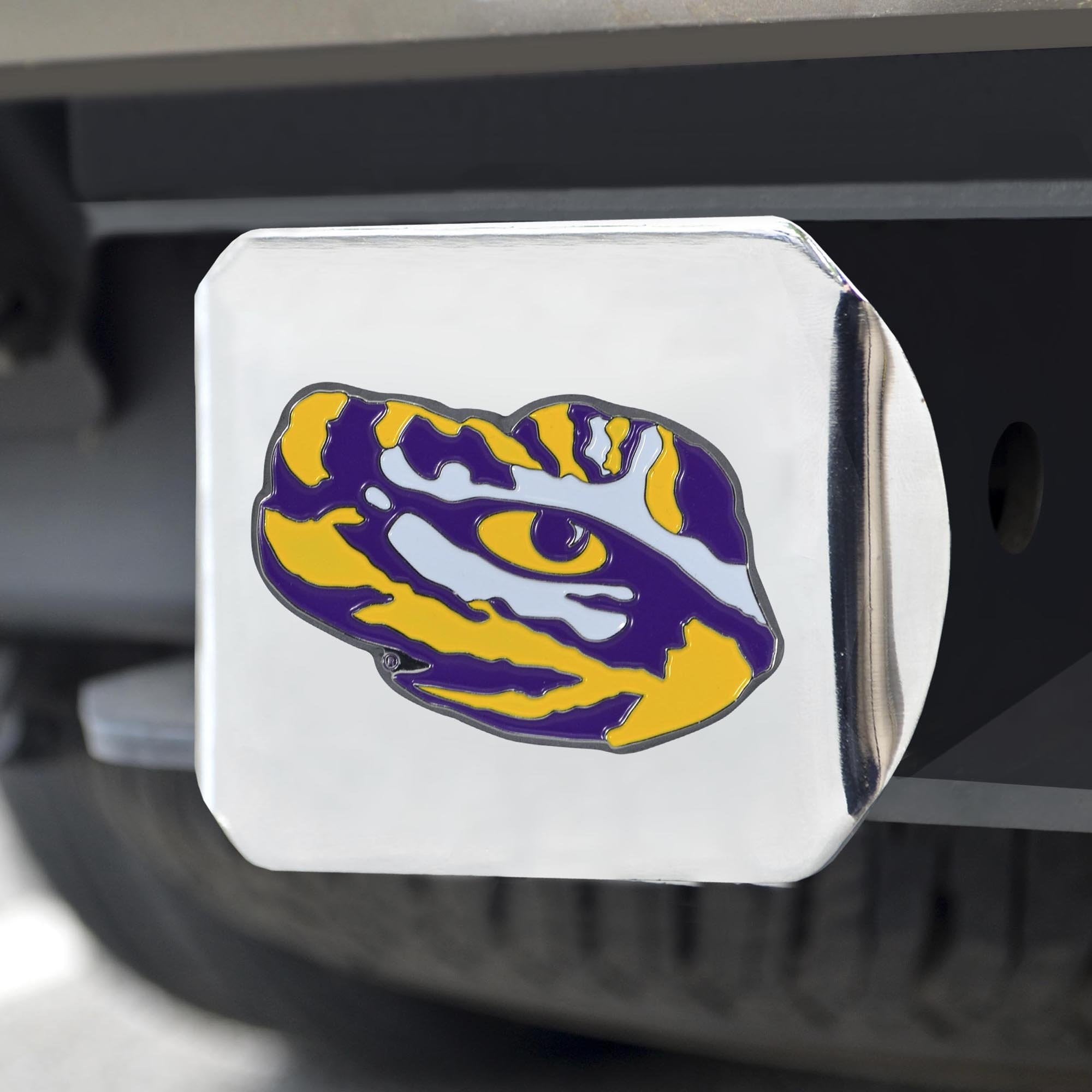 LSU Tigers Color Hitch Cover 3.4