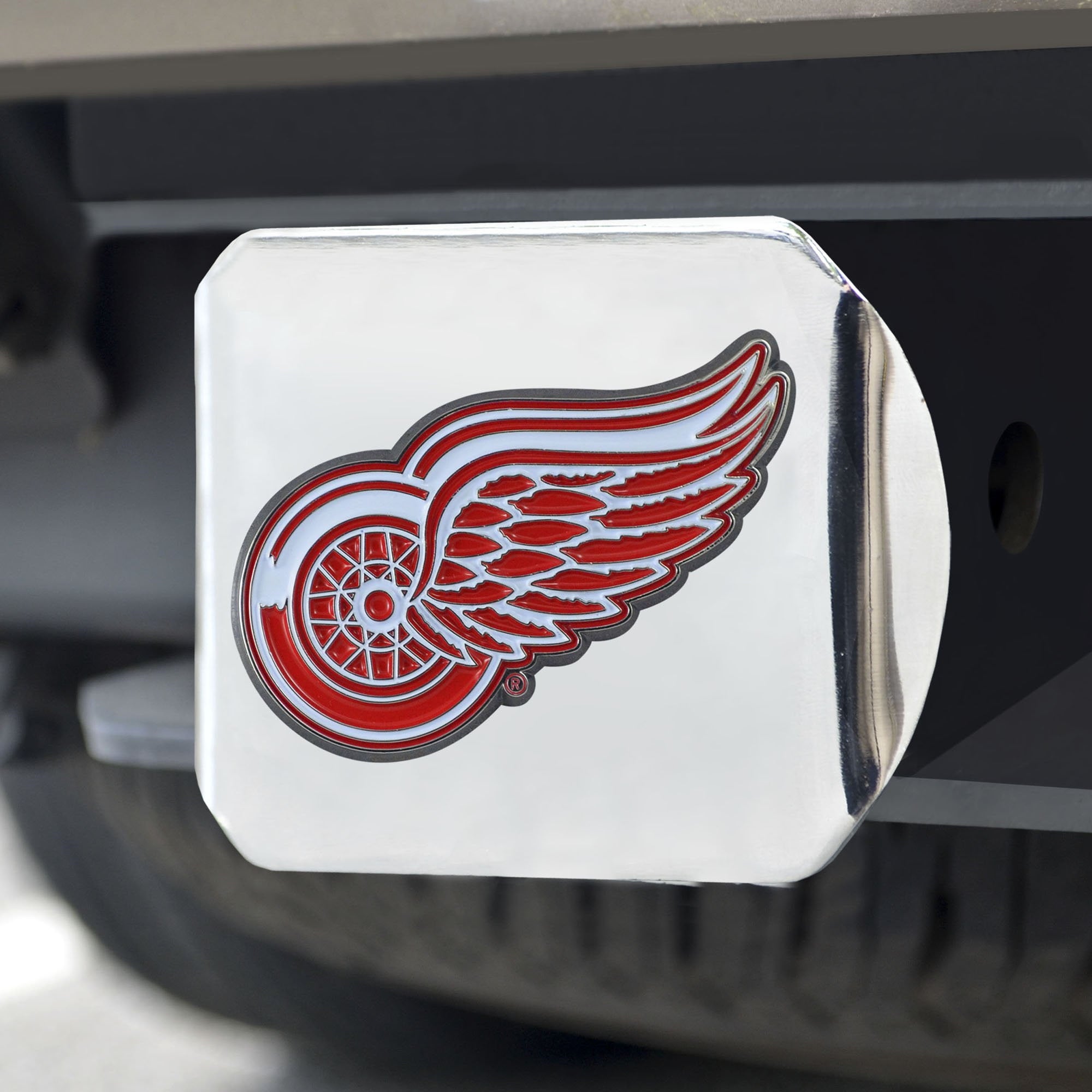 Detroit Red Wings Color Hitch Cover 3.4