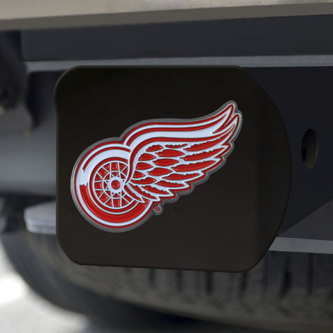 Detroit Red Wings Color Hitch Cover - Black 3.4