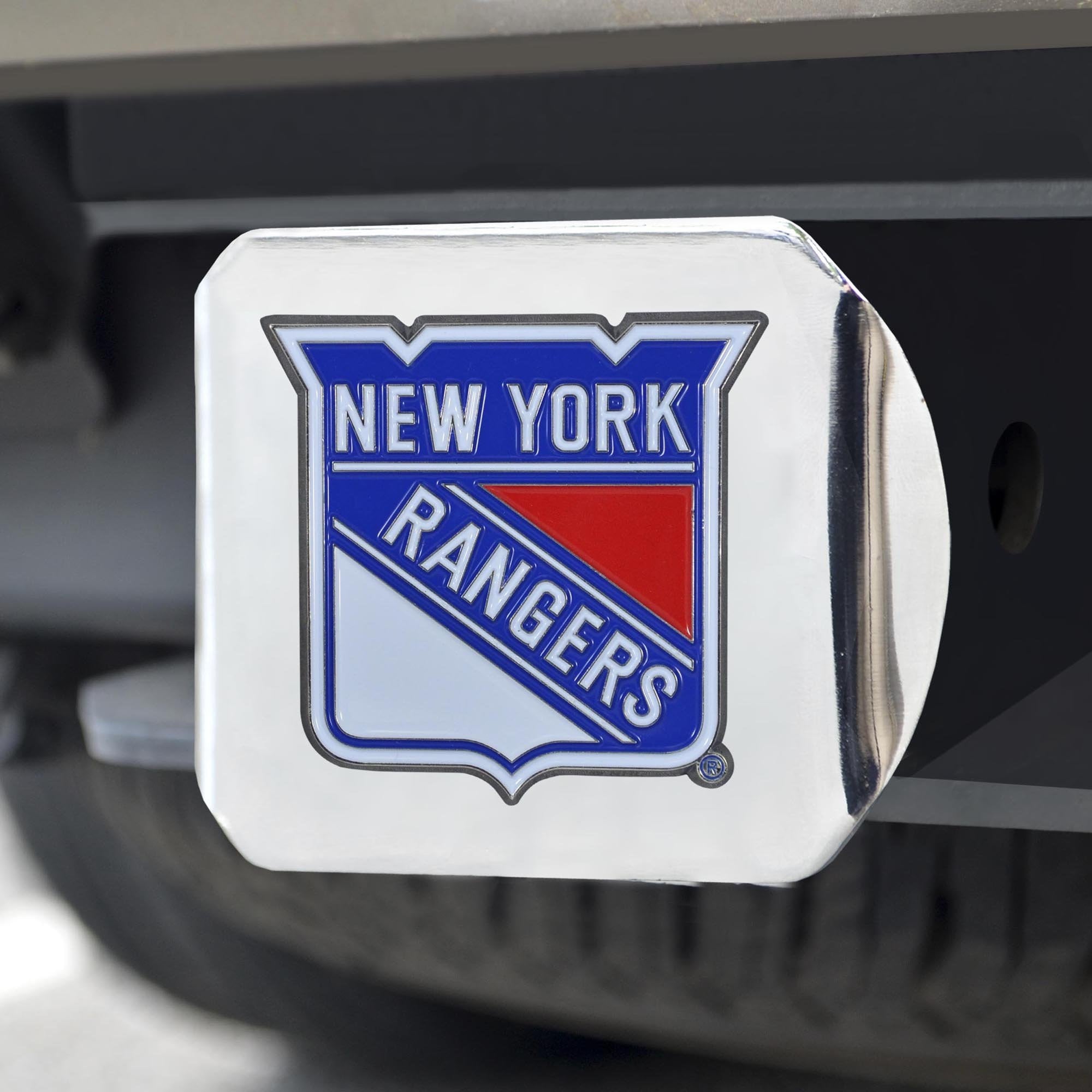 New York Rangers Color Hitch Cover 3.4