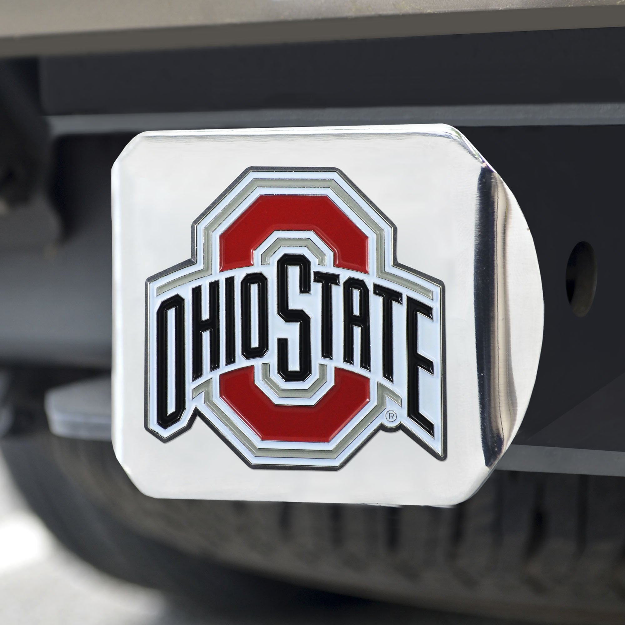 Ohio State Buckeyes Color Hitch Cover 3.4