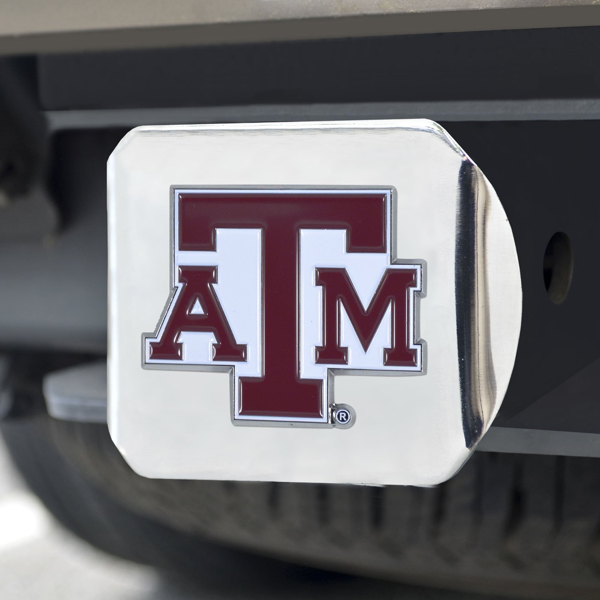 Texas A&M Aggies Color Hitch Cover 3.4