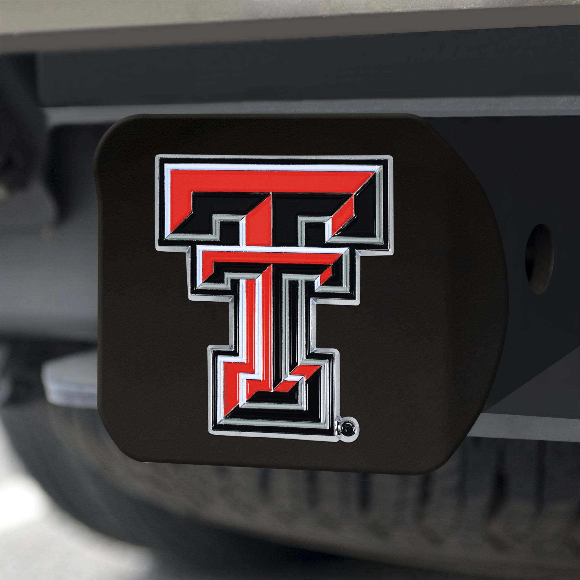 Texas Tech Red Raiders Color Hitch Cover - Black 3.4