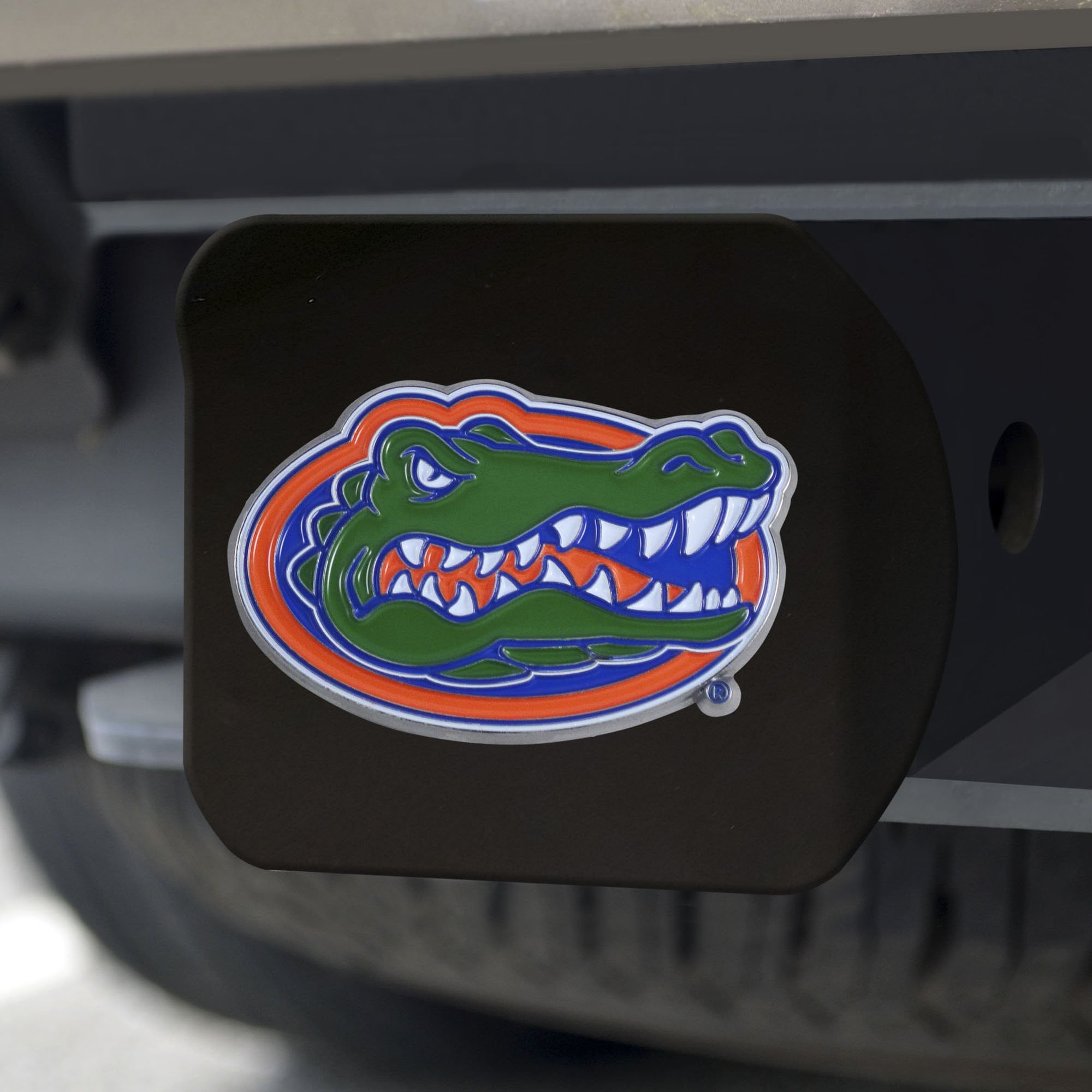 Florida Gators Color Hitch Cover - Black 3.4