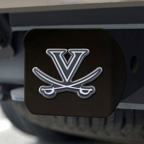 Virginia Cavaliers Chrome Hitch Cover - Black 3.4
