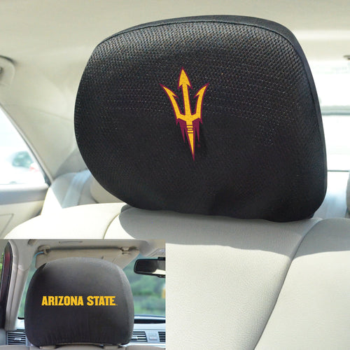 Arizona State Sun Devils Set of 2 Headrest Covers - Team Auto Mats