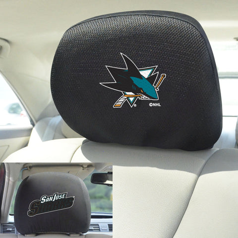 NHL - San Jose Sharks Set of Set of 2 Headrest Covers
