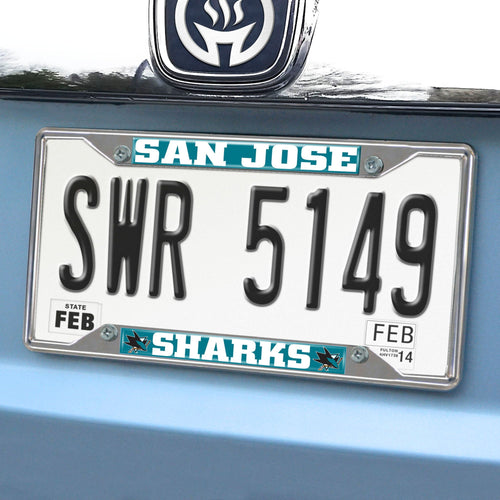 NHL - San Jose Sharks  License Plate Frame & Accessories - Team Auto Mats