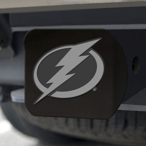 Tampa Bay Lightning Chrome Hitch Cover - Black 3.4