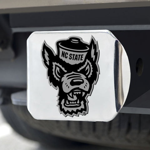 North Carolina State Wolfpack Chrome Hitch Cover 3.4