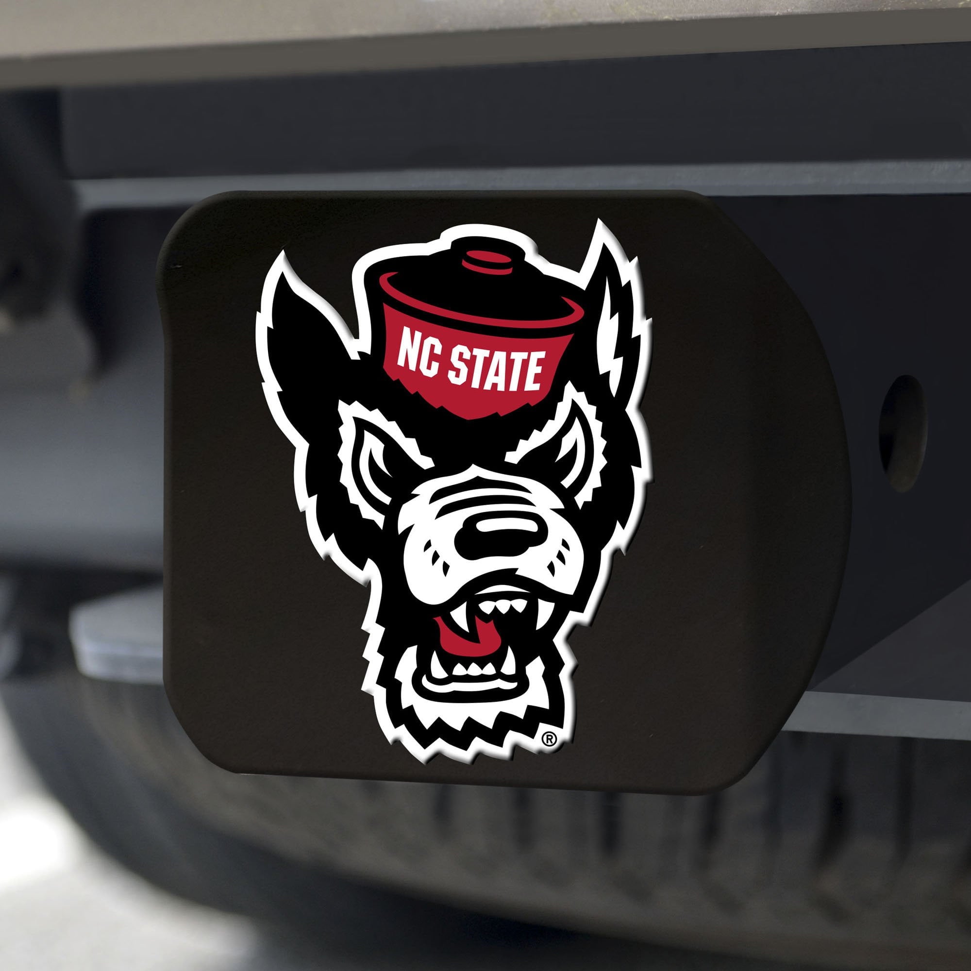 North Carolina State Wolfpack Color Hitch Cover - Black 3.4