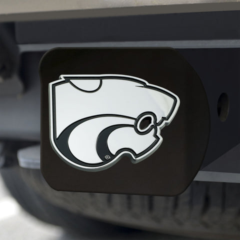 Kansas State Wildcats Chrome Hitch Cover - Black 3.4