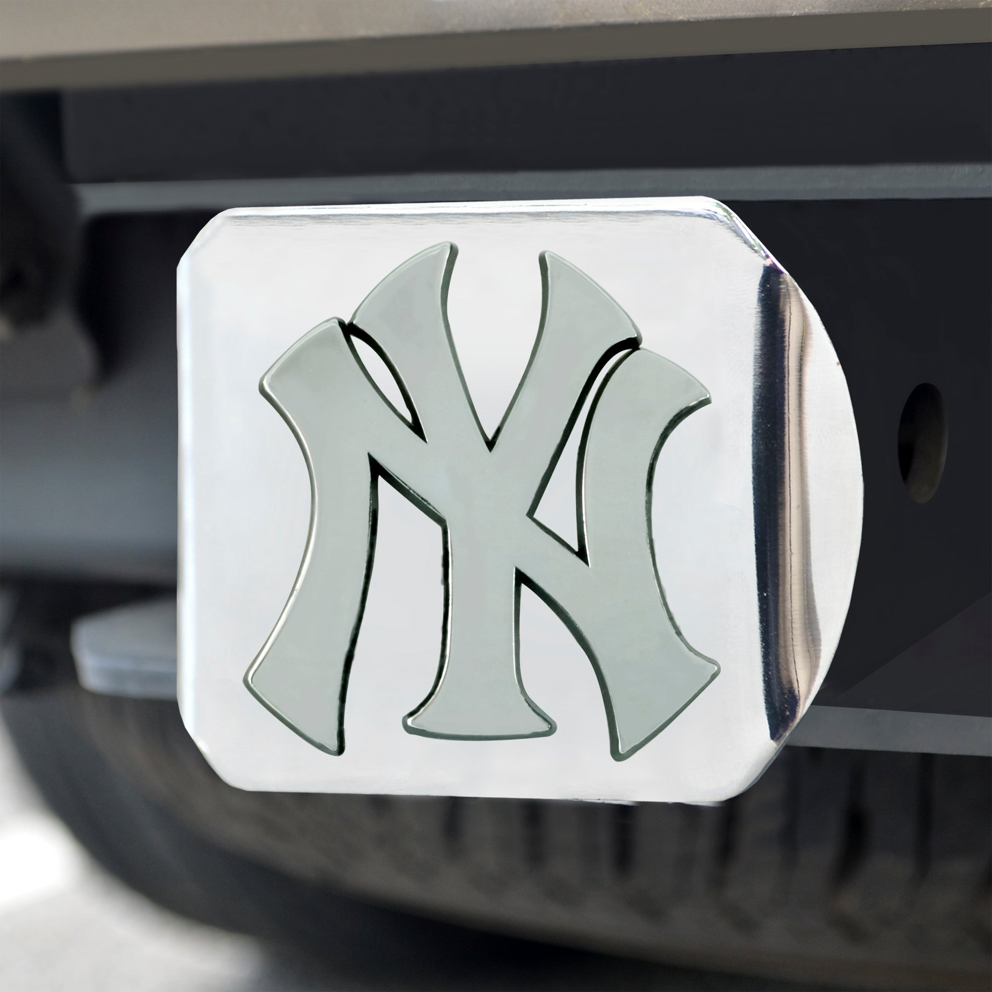 New York Yankees Chrome Hitch Cover 3.4