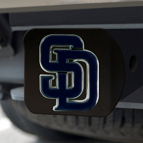 San Diego Padres Color Hitch Cover - Black 3.4