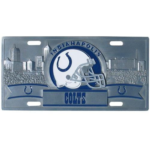 Indianapolis Colts Collector's License Plate - Team Auto Mats