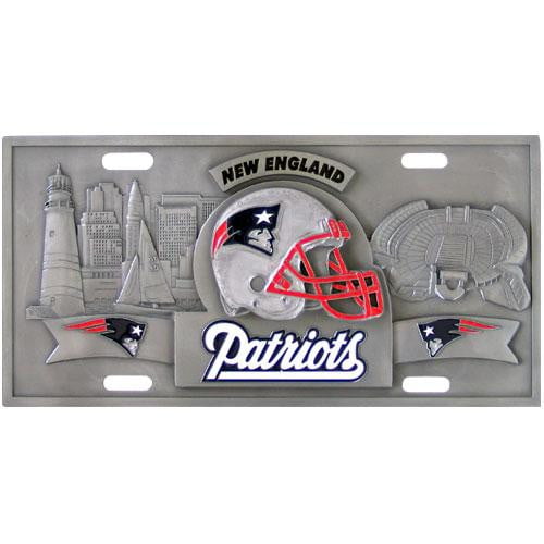 New England Patriots Collector's License Plate - Team Auto Mats