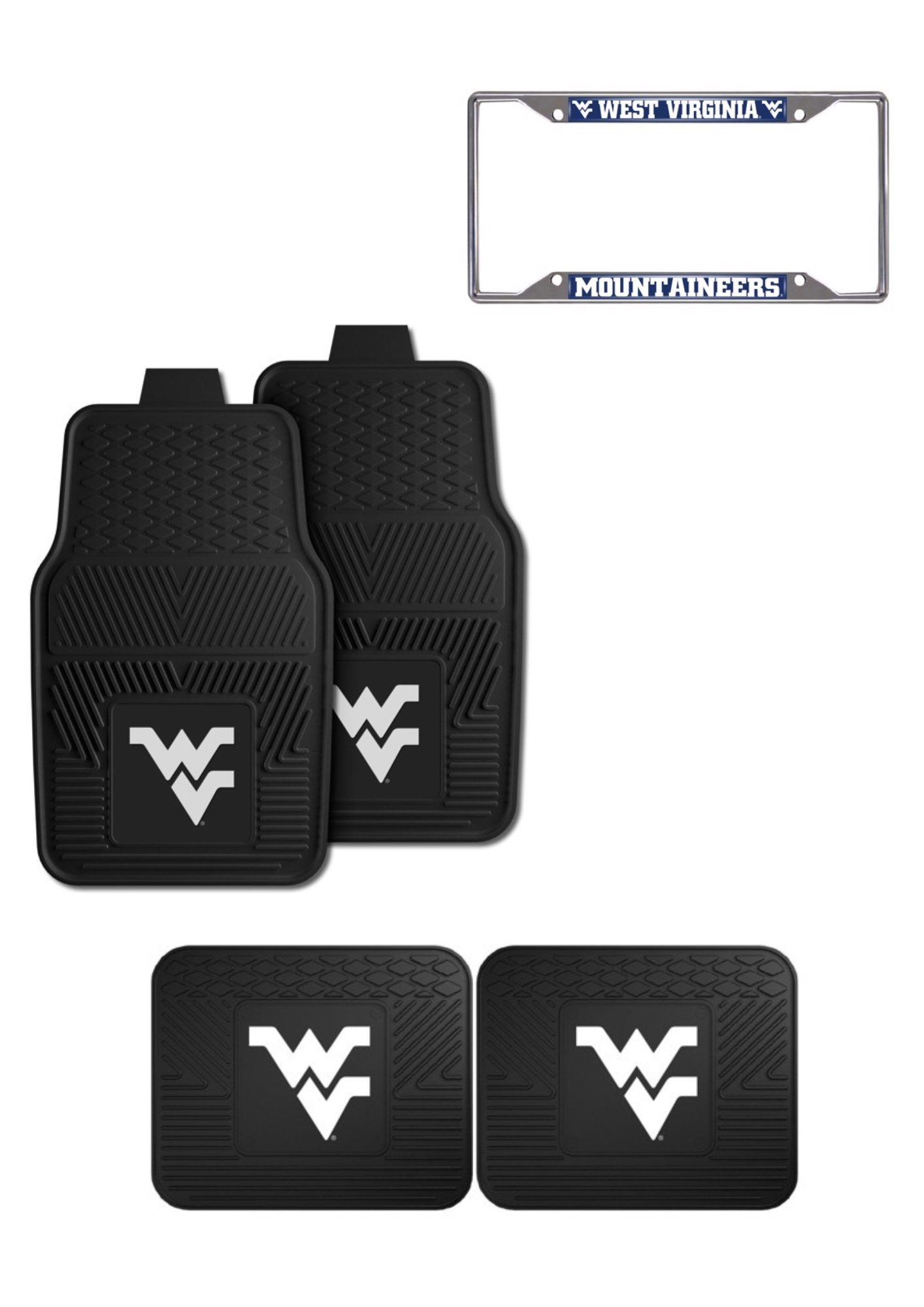 West Virginia Mountaineers Car Accessories, Car Mats & License Plate Frame