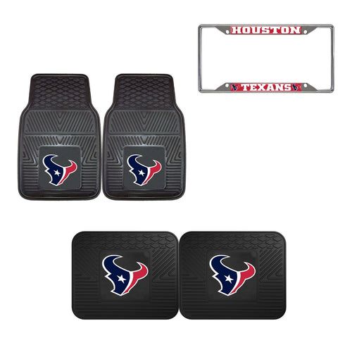 Houston Texans Accessories, Car Mats & License Plate Frame - Team Auto Mats