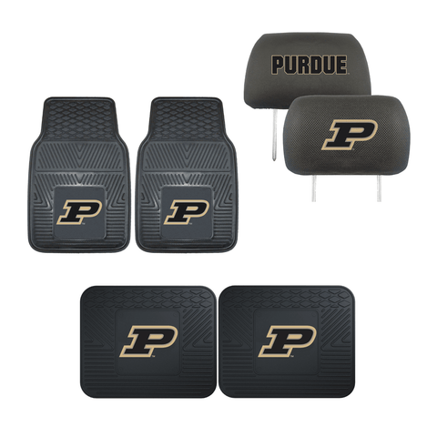 Purdue Boilermakers  4pc Car Mats,Headrest Covers & Car Accessories