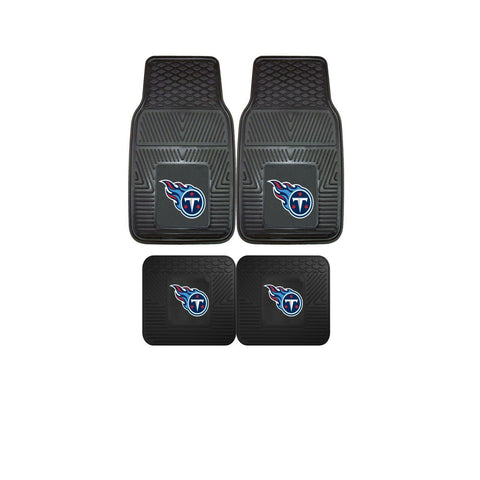 Tennessee Titans NFL 4pc Floor Mats Set (Front and Rear) - Heavy Duty-Cars, Trucks, SUVs