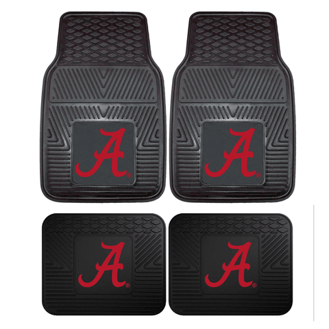 Alabama Crimson Tide Football 4pc Car Floor Mats
