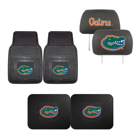 University of Florida 4pc Car Mats,Headrest Covers & Car Accessories