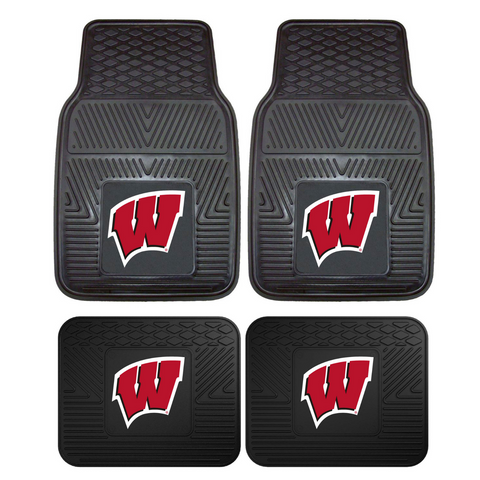 Wisconsin Badgers NCAA 4pc Car Mats