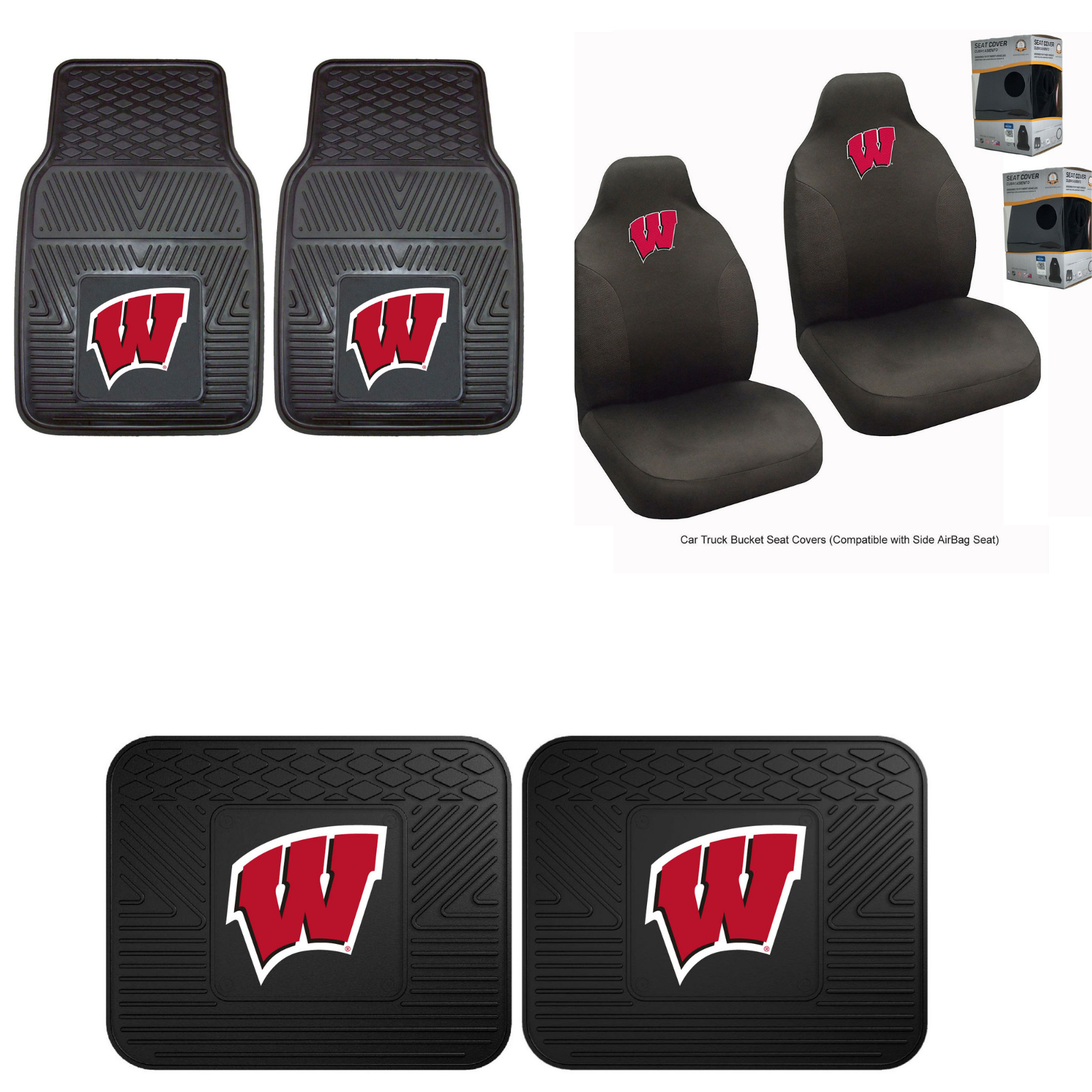 Wisconsin Badgers Car Accessories, Car Mats & Seat Covers